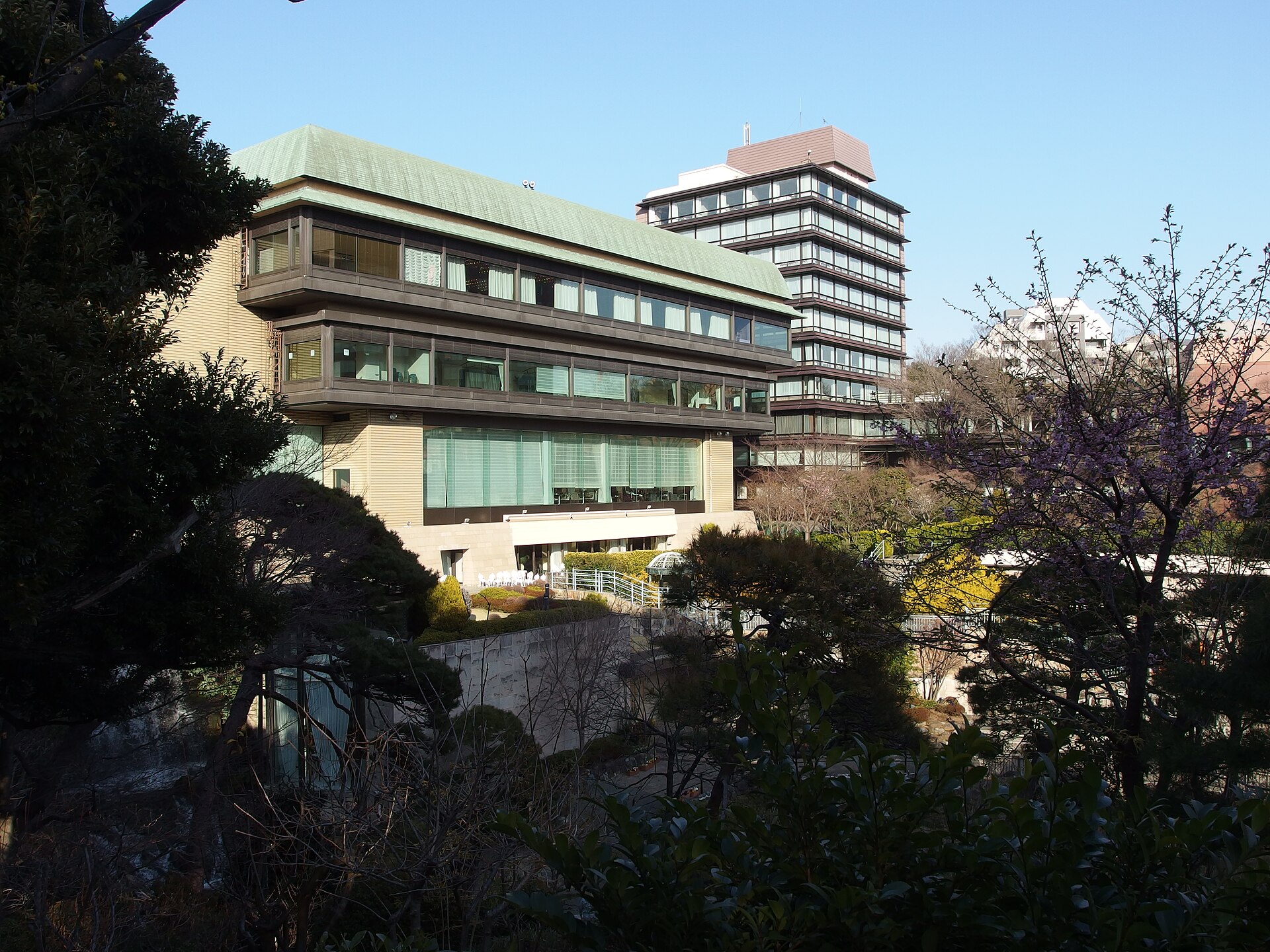 椿山荘庭園の和風建築